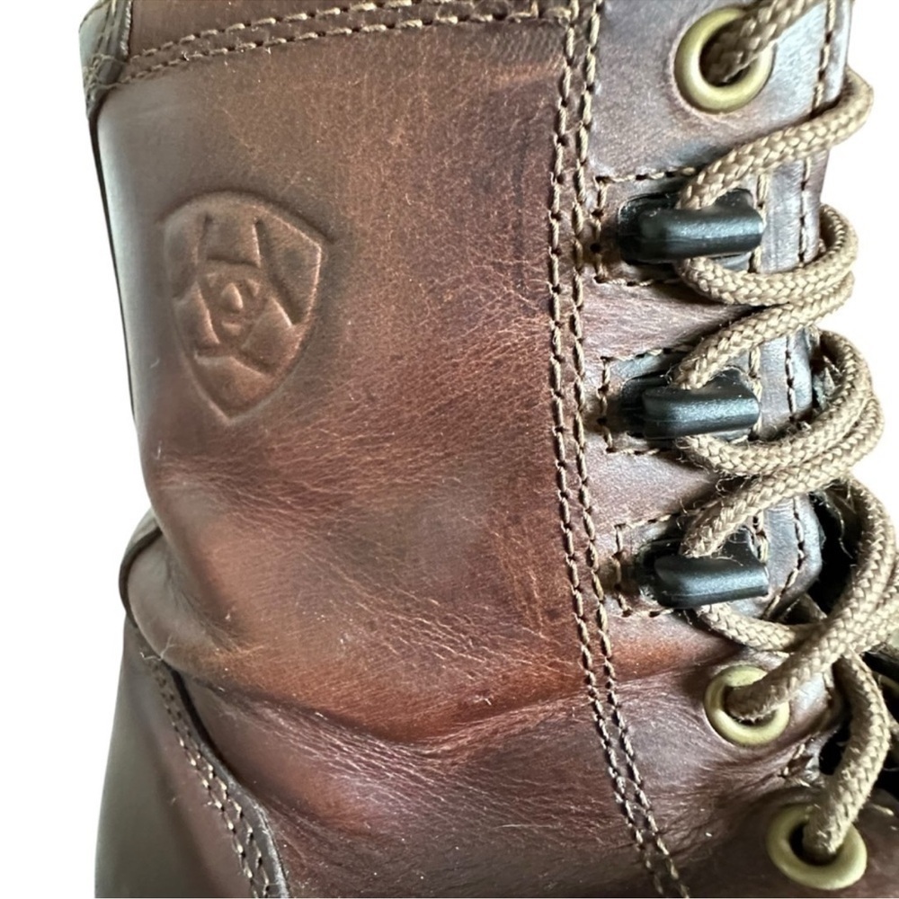 Ariat Heritage Lacer Boots Brown Leather Riding Lace Up Fringe 8.5 - Picture 10 of 16